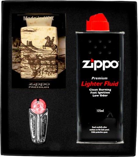 Zestaw ZIPPO Zapalniczka WILD WEST SCENE DASIGN prezentowy*nr1