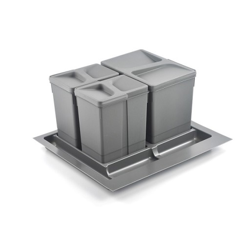 Сортировщик мусора Unico 600мм 2x7л 1x15л Hafele