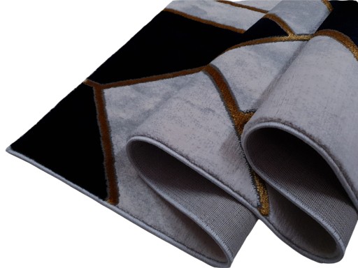 Dywan EMERALD GEO MARMUR granatowy złoty 200x290