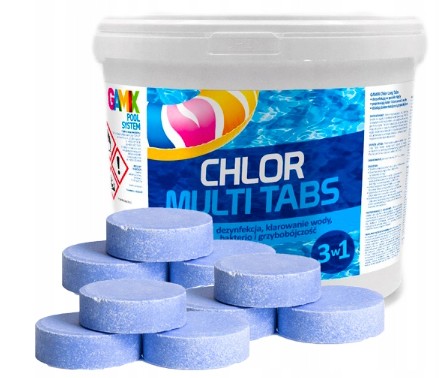 ХИМИЯ ДЛЯ БАССЕЙНА для POOL CHLOR MULTI таблетки 3 кг