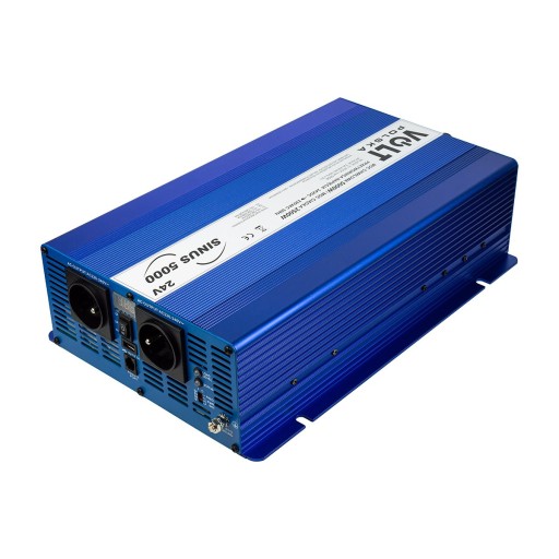 PRZETWORNICA Z 24V NA 230V 2500/5000W VOLT POLSKA CZYSTY SINUS TRYB ECO TIR
