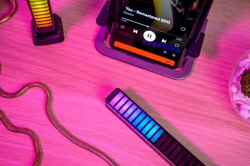 Эквалайзер RGB Redleaf 32LED 3d - черный