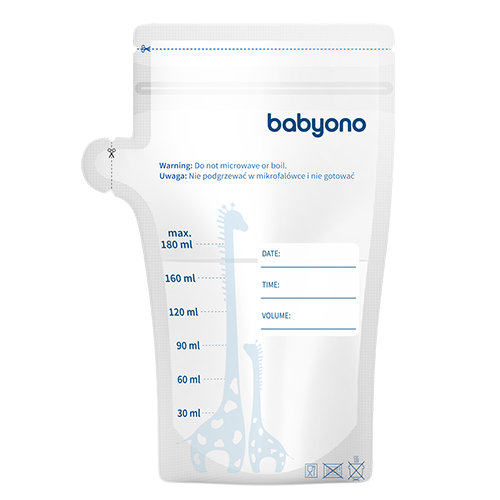 Пакеты для хранения продуктов BABYONO ЖИРАФ 30шт х 180мл