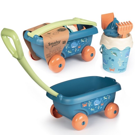 ВЕДРО ДЛЯ ЗЕЛЕНОГО ПЕСКА SMOBY С АКСЕССУАРАМИ