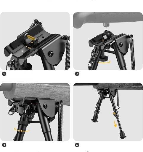 Сошки ЖГ 6-9-BIPOD PICATINNY СОШКИ С ПЕРЕХОДНИКОМ ДЛЯ ВИНТОВКИ