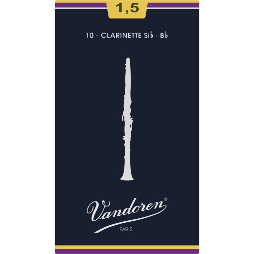 Трость для кларнета Bb 1,5 Vandoren Classic Blue CR1015, 4 шт.