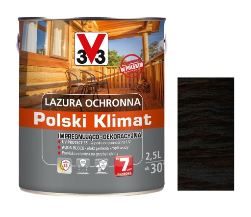 LAZURA V33 ПОЛЬСКИЙ КЛИМАТ 7 ЛЕТ Черный 2,5л