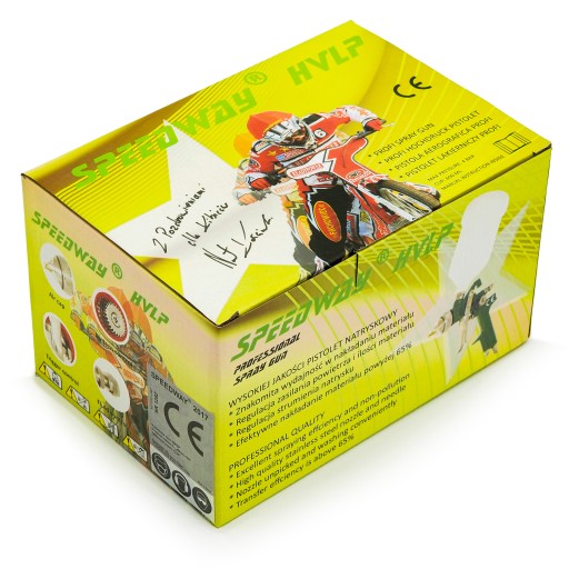 Краскораспылитель SPEEDWAY зеленый HVLP 1,4 мм