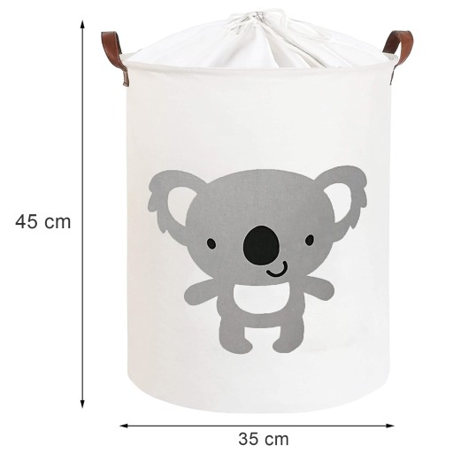 ЗАКРЫТАЯ КОРЗИНКА ДЛЯ ИГРУШЕК СО СЪЕМНИКОМ-ОРГАНИЗАТОРОМ СКЛАДНАЯ KOALA XL