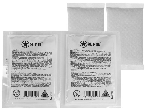 РУКИ НОГИ РУКИ ПОГОДА MFH 69°C 8 ЧАСОВ 2 шт.