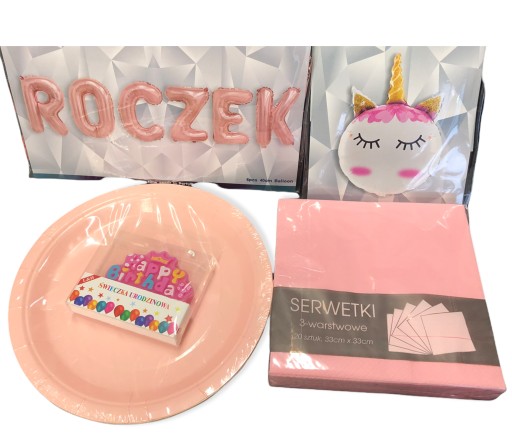 BALONY NA ROCZEK BALON FOLIOWY 'ROCZEK', RÓŻOWY