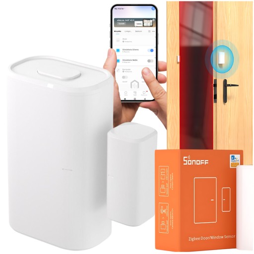 2 x Sonoff SNZB-04P Интеллектуальный датчик открытия окон и дверей Zigbee App.