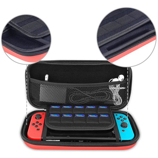 ETUI CASE POKROWIEC WZMOCNIONY DO NINTENDO SWITCH + SZKŁO HARTOWANE HAC-001