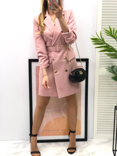 SUKIENKA ŻAKIETOWA SOHO PREMIUM __ pudrowy róż ___ 46