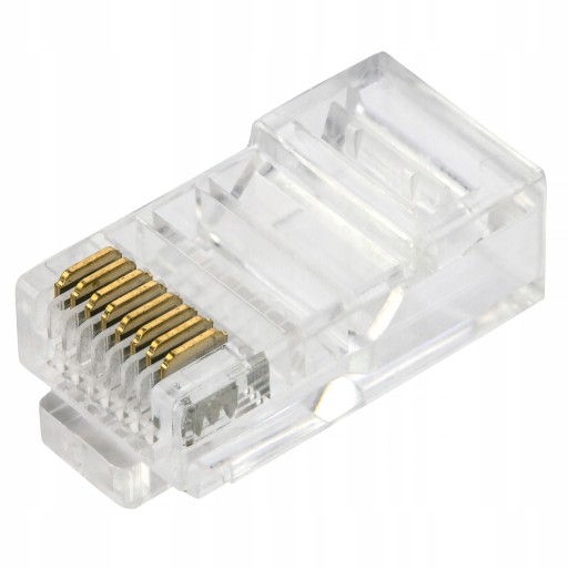 Проходная вилка RJ45 UTP cat5e, 100 шт.