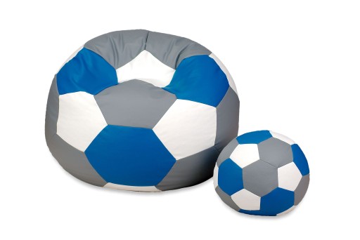 Трехцветный BALL PUFA 450л 100см + табурет для ног EGATO