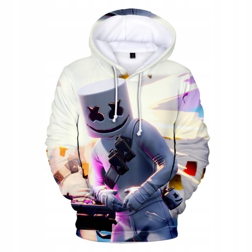 РАЗМЕРЫ ТОЛСТОВКИ FORTNITE 3D DJ MARSHMELLO PEELY