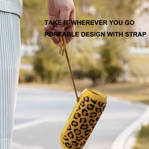 Portable outdoor wireless subwoofer with charging cable and auxiliary cable