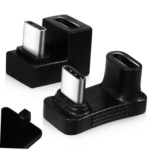 2 SZT. KĄTOWY ADAPTER USB C ADAPTER KĄTOWY W KSZTAŁCIE U