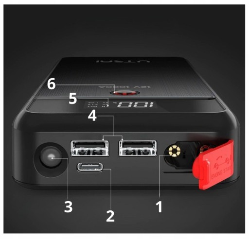 JUMP STARTER URZĄDZENIE ROZRUCHOWE POWERBANK 1000A