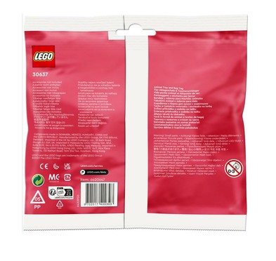 LEGO 30637 DOTS - TACKA I ZAWIESZKA NA TORBĘ W KSZTAŁCIE ZWIERZAKA POLYBAG