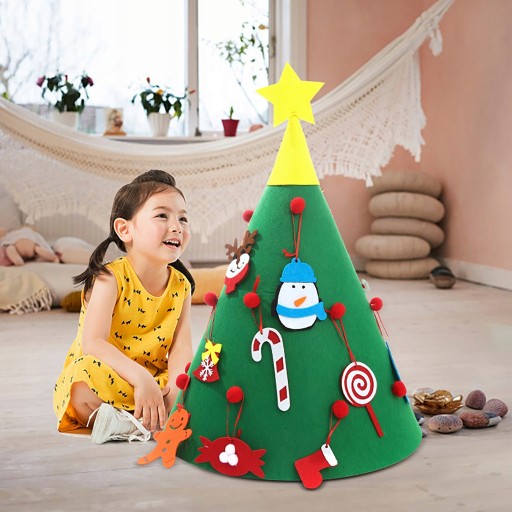 Boże Narodzenie Ręcznie Robione DIY Filc Choinka
