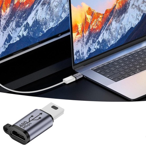 АДАПТЕР PHONEO MICRO USB TO MINI USB CABLE 480MBPS 18W V4