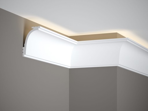 MARDOM DECOR MD111 LISTWA KARNISZOWA OŚWIETLENIOWA H-9.2cm - DŁUGOŚĆ - 2m