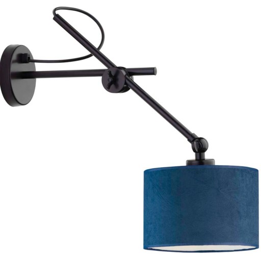 Kinkiet lampa ścienna abażur LED E27 kinkiet ścienny welurowy