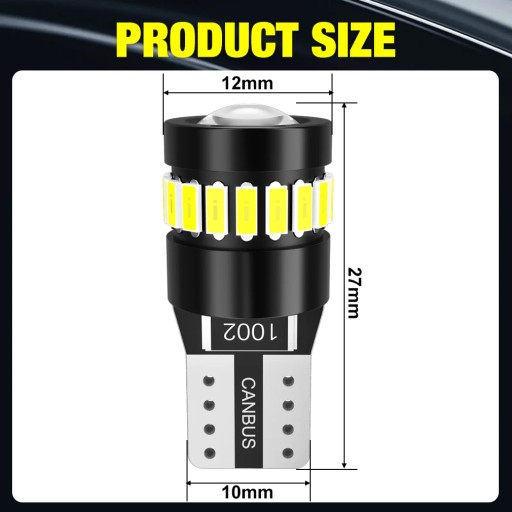 2шт Canbus W5W T10 светодиодные лампы 3014 3030 18SMD
