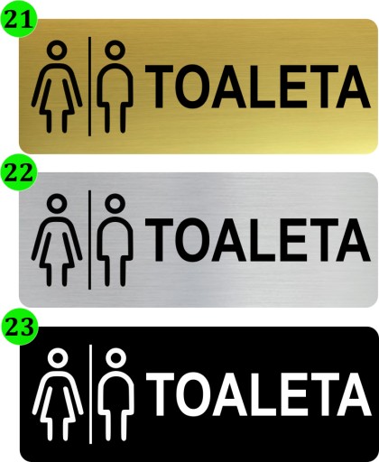 Таблички WC и TOILET, самоклеящиеся, большой выбор.