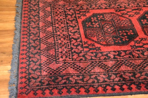ОРИГИНАЛЬНЫЙ СТАРЫЙ АФГАНСКИЙ КОВЕР 85 x 300