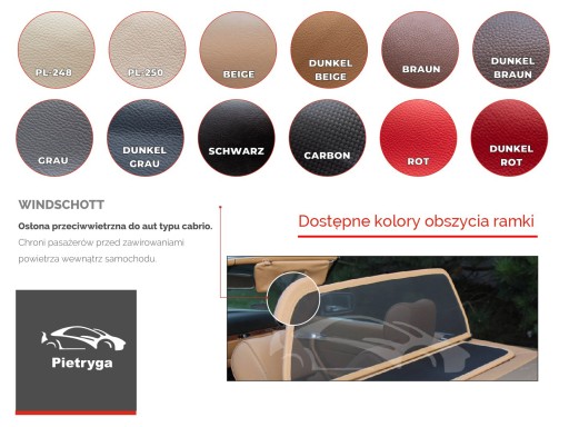 Windschott Wiatrołap VW EOS 2006-2015 Пиетрига