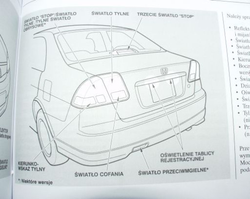 HONDA Civic 4D (2001-2005) - Руководство пользователя RU