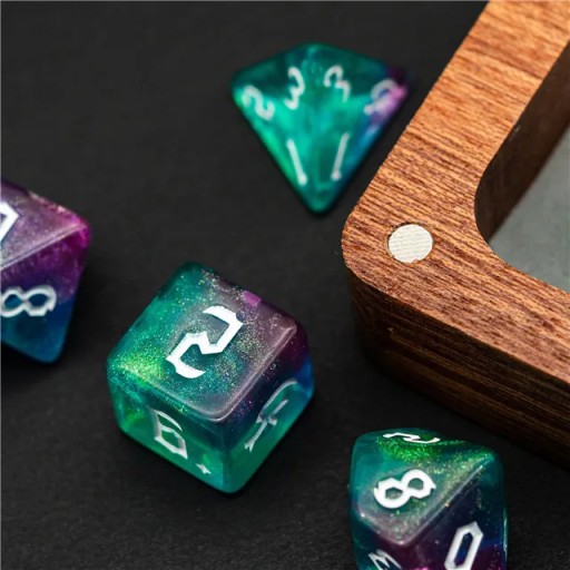 STAROŻYTNE ZAKLĘCIE ZESTAW 7 KOŚCI KOSTEK RPG