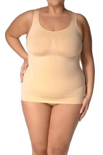Футболка QUEEN SIZE SMOOTHWEAR шампанского 7/8