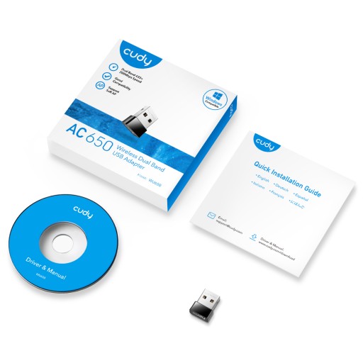 Сетевая карта Cudy WU650 USB 2.0 AC650
