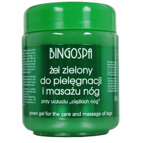BingoSa Гель Зеленый для ухода за ногами и массажа 500г