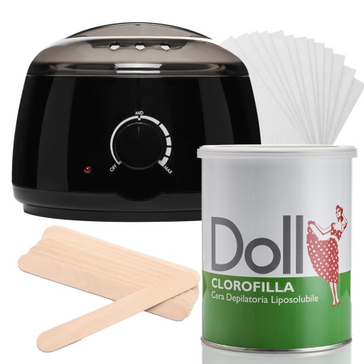 DOLL Xanitalia Набор для депиляции воском в банке CLOROFILLA 800 HEATER