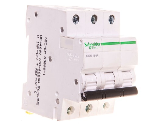 Wyłącznik nadprądowy B 6A 3P 6kA K60N-B6-3 Acti9 A9K01306 SCHNEIDER