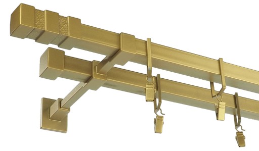 Karnisz kwadro metalowy podwójny 350 cm