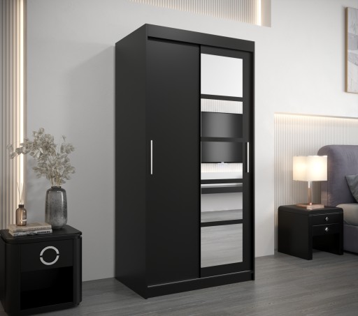 Раздвижной шкаф ROMA 1 100 см с зеркалом