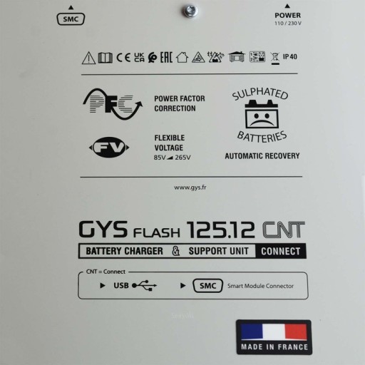 GYSFLASH 125.12 CNT 12V 120A 028883 ИНВЕРТОРНОЕ ЗАРЯДНОЕ УСТРОЙСТВО