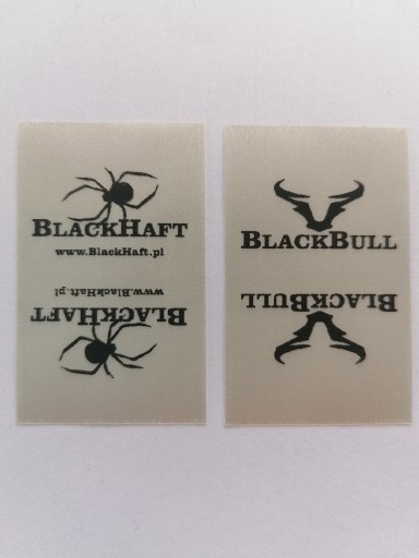 Яркие атласные этикетки для одежды DELUXE