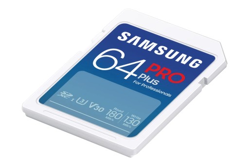 Карта памяти Samsung SDXC PRO Plus 2023 64 ГБ V30