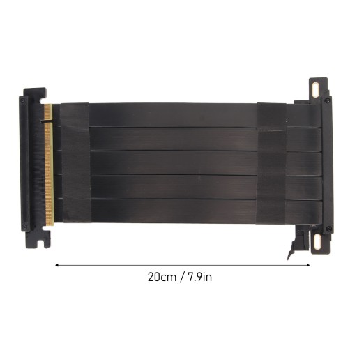 ЛЕНТА PCI-E PCIE 4.0 20 СМ, ЧЕРНАЯ