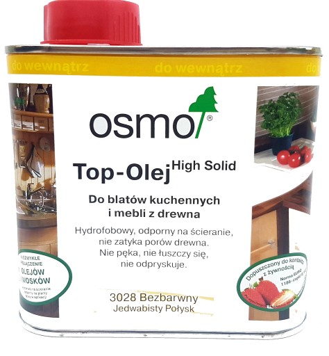 Osmo TOP OIL 3028 ПРОЗРАЧНЫЙ Шелк. Блеск 0,5л