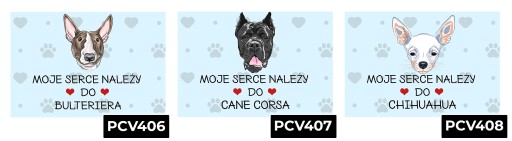 ТАРЕЛКА ПВХ СИНЯЯ 22Х15СМ МОЕ СЕРДЦЕ ПРИНАДЛЕЖИТ ЧИХУАХУА ПОДАРОК ​​WZ