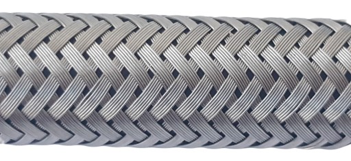WĘŻYK-WĄŻ W OPLOCIE N-N KOLANKOWY 1/2''x1/2'' 80cm