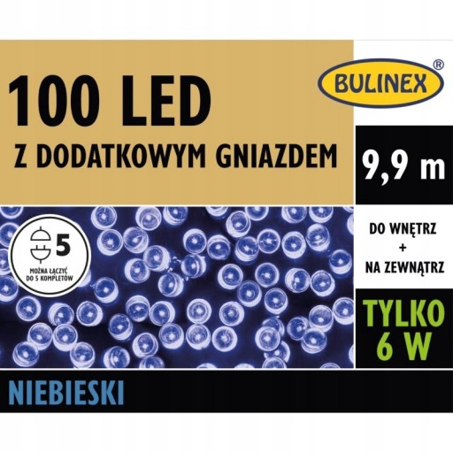 BULINEX СВЕТОДИОДНЫЕ ЛАМПЫ 100Л СИНИЕ 13-106 Д/Г